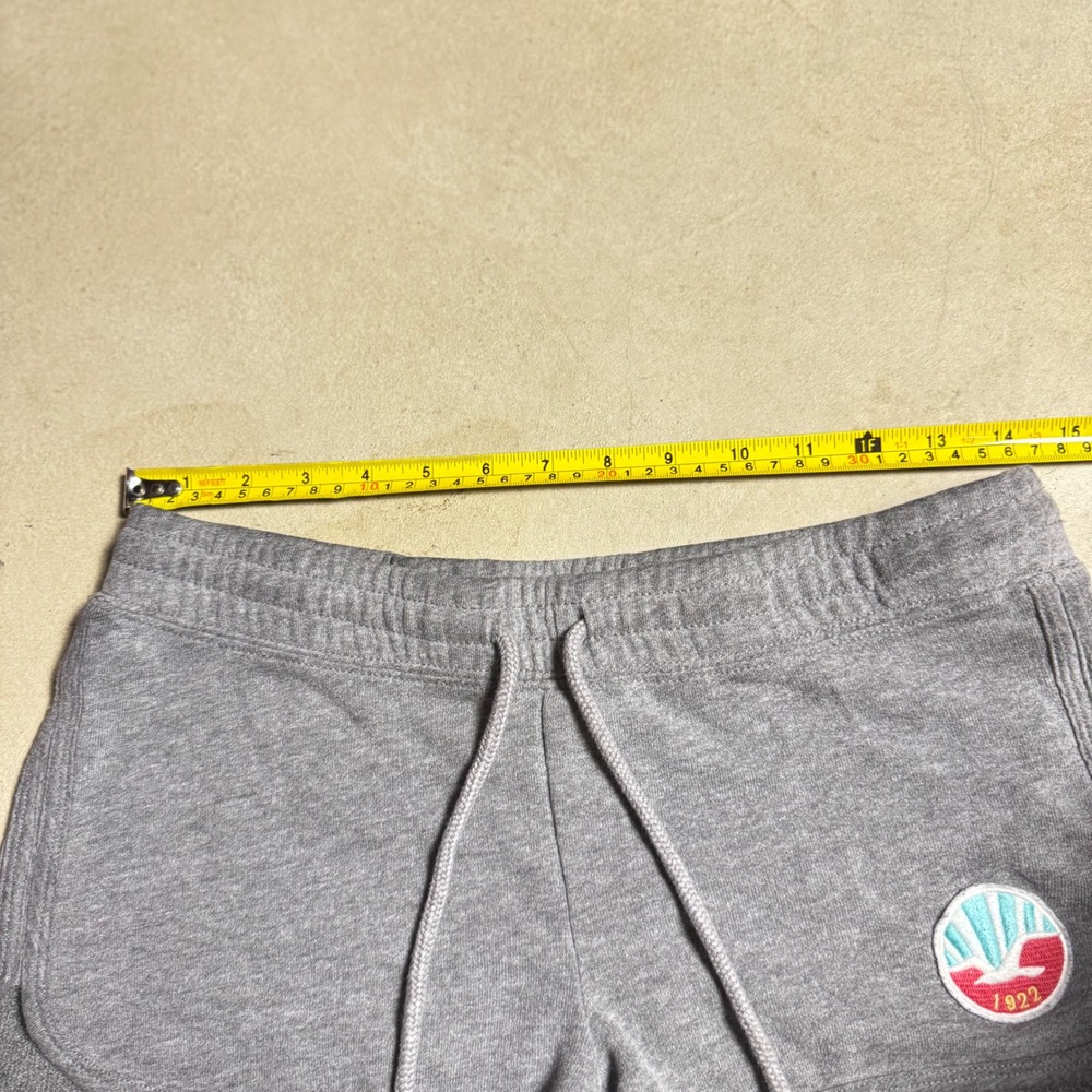 Hollister Grey Heathered Graphic Logo Sweat Shorts - Picture 5 of 7
